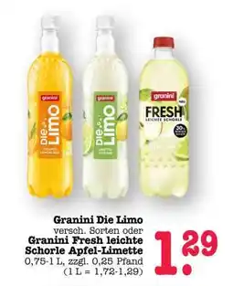 Scheck-in-Center GRANINI Die Limo Angebot