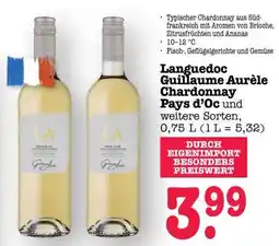 Scheck-in-Center Languedoc Guillaume Aurèle Chardonnay Pays d'Oc Angebot