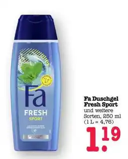 Scheck-in-Center Fa Duschgel Fresh Sport Angebot