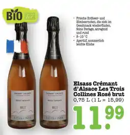 Scheck-in-Center Elsass Crémant d’Alsace Les Trois Collines Rosé brut Angebot