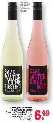 Scheck-in-Center Rheingau Allendorf Save Water Drink Angebot
