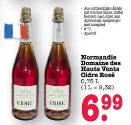 Scheck-in-Center Normandie Domaine des Hauts Vents Cidre Rosé Angebot