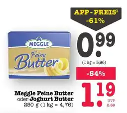 Scheck-in-Center Meggle Feine Butter oder Joghurt Butter Angebot