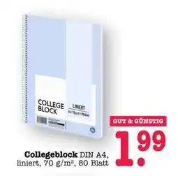 Scheck-in-Center Collegeblock Angebot