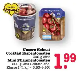 Scheck-in-Center Unsere Heimat Cocktail Rispentomaten Angebot