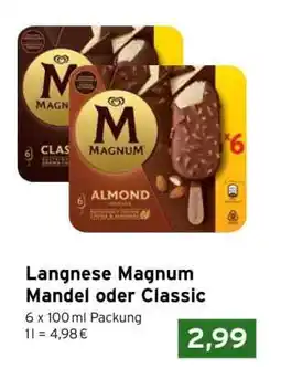 CAP Markt Langnese Magnum Mandel oder Classic Angebot
