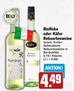 HIT BioRebe oder Käfer Rebsortenweine Angebot