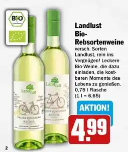 HIT Landlust Bio-Rebsortenweine Angebot