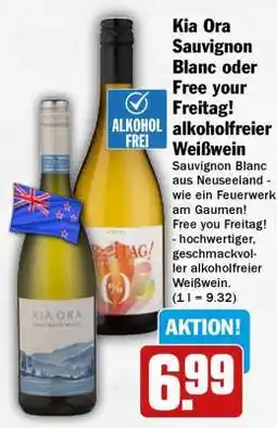 HIT Kia Ora Sauvignon Blanc oder Free your Freitag! alkoholfreier Weißwein Angebot