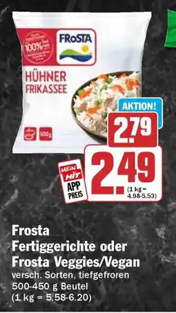 HIT Frosta Fertiggerichte oder Frosta Veggies/Vegan Angebot