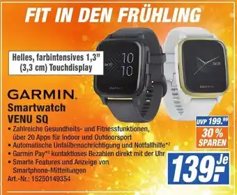 Expert Technomarkt Garmin SmartWatch VENU SQ Angebot