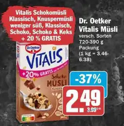 HIT DR. OETKER Vitalis-Müsli Angebot
