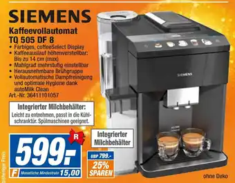 expert Techno Land Siemens Kaffeevollautomat | TQ505DF8 Angebot