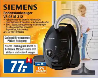expert Techno Land Siemens Bodenstaubsauger | VS06M312 Angebot