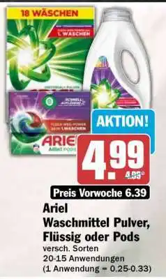 HIT Ariel Waschmittel Pulver, Flüssig oder Pods Angebot
