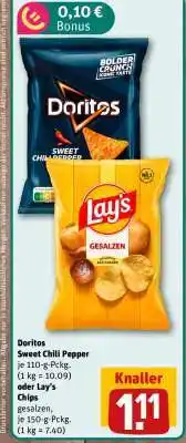 nahkauf Doritos Sweet Chili Pepper oder Lay's Chips Angebot