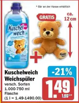HIT KUSCHELWEICH Weichspüler Angebot