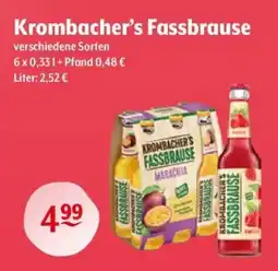 Getränke Hoffmann Krombacher's Fassbrause Angebot