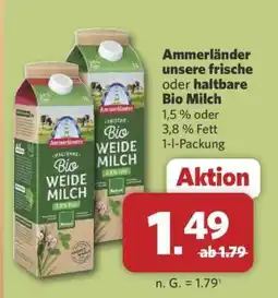 Combi Ammerländer unsere frische oder haltbare Bio Milch Angebot