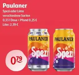 Getränke Hoffmann Paulaner Spezi oder Limo Angebot