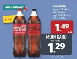 Combi Coca-Cola versch. Sorten 2-l-Flasche zzgl. 0.25 Pfand Angebot