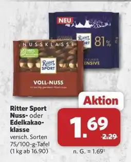 Combi Ritter Sport Nuss- oder Edelkakaoklasse Angebot