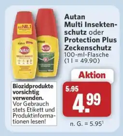 Combi Autan Multi Insektenschutz oder Protection Plus Zeckenschutz Angebot