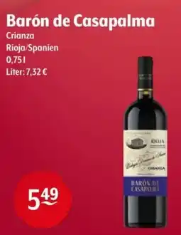 Getränke Hoffmann Barón de Casapalma Crianza Angebot