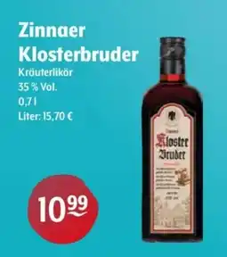 Getränke Hoffmann Zinnaer Klosterbruder Kräuterlikör Angebot