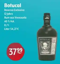 Getränke Hoffmann Botucal Reserva Exclusiva 12 Jahre Rum aus Venezuela Angebot