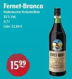 Getränke Hoffmann Fernet-Branca Italienischer Kräuterlikör Angebot