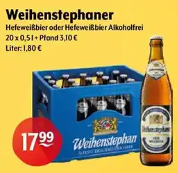Getränke Hoffmann Weihenstephaner Hefeweißbier oder Hefeweißbier Alkoholfrei Angebot