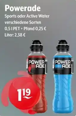 Getränke Hoffmann Powerade Sports oder Active Water Angebot