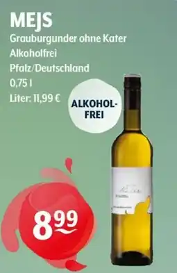 Getränke Hoffmann MEJS Grauburgunder ohne Kater Alkoholfrei Angebot