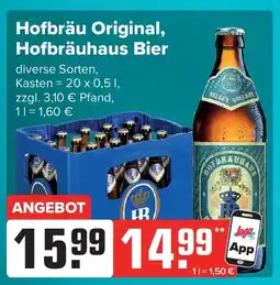Getränke Heurich Hofbräu Original, Hofbräuhaus Bier Angebot