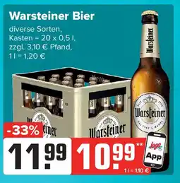 Getränke Heurich Warsteiner Bier Angebot