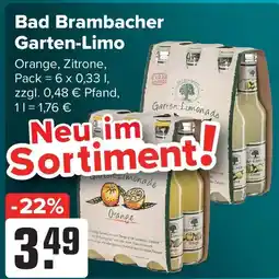 Getränke Heurich Bad Brambacher Garten-Limo Orange, Zitrone Angebot