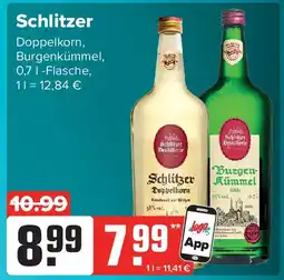 Getränke Heurich Schlitzer Doppelkorn, Burgenkümmel Angebot