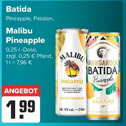 Getränke Heurich Batida Pineapple, Passion o. Malibu Pineapple Angebot