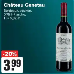 Getränke Heurich Château Genetau Bordeaux, trocken Angebot