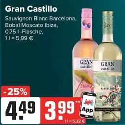 Getränke Heurich Gran Castillo Sauvignon Blanc Barcelona, Bobal Moscato Ibiza Angebot