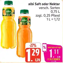 Marktkauf albi Saft oder Nektar Angebot