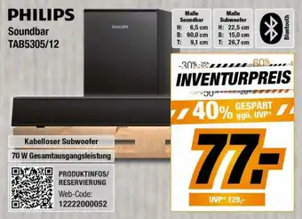 Expert Bening Philips Soundbar TAB5305/12 Angebot