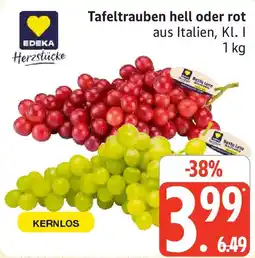 Marktkauf EDEKA Herzstücke Tafeltrauben hell oder rot Angebot