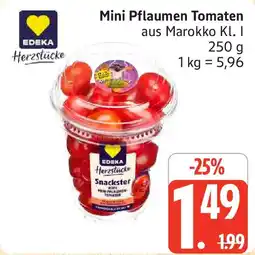 Marktkauf EDEKA Herzstücke Mini Pflaumen Tomaten Angebot