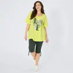 NKD Damen-Capri-Leggings mit Raffung, große Größen Angebot