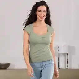 NKD Damen-T-Shirt mit Spitzenkante Angebot