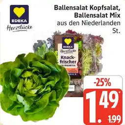 Marktkauf EDEKA Herzstücke Ballensalat Kopfsalat, Ballensalat Mix Angebot