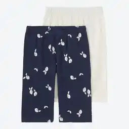 NKD Kinder-Mädchen-Capri-Leggings mit hohem Baumwollanteil, 2er-Pack Angebot