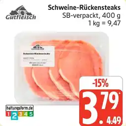 Marktkauf Gutfleisch Schweine-Rückensteaks Angebot